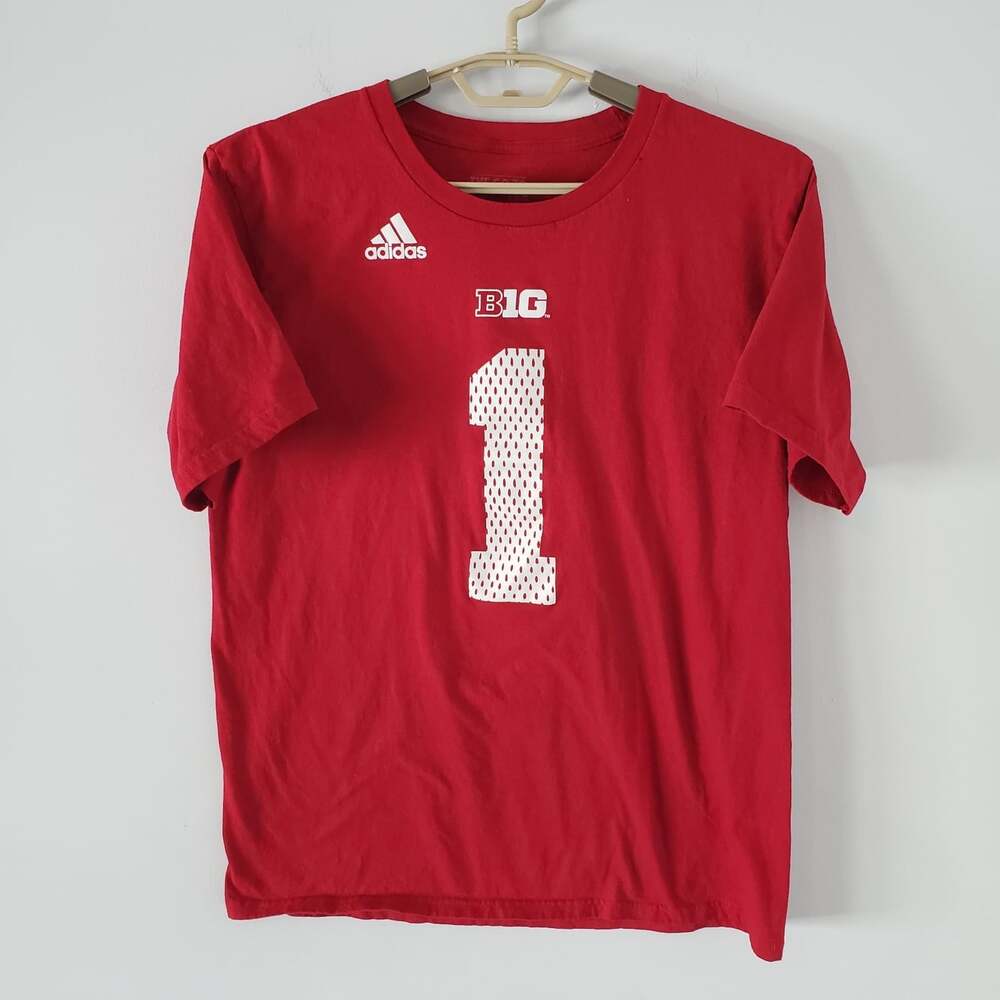 Nebraska Cornhuskers 1997 National Champs Adidas Logo T-Shirt Red